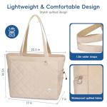 KAVIGOR Tennis Tote Bag with Shoe Compartment - Extra-Large Quilted Pickleball Bag Holds 2-4 Rackets, Water-Resistant & Lightweight for Men & Women