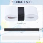 Mindow 26 Pieces Tennis Racket Grip Tape, Tennis Racquet Grip Tape for Anti-Slip and Sweat Absorbent Overgrips, Comfortable Handle Precut Racquet Wrap for Tennis/Badminton/Pickleball (White)