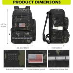 HAMBOLY Pickleball Bag for Men & Women, Large Pickleball Backpack with Shoes Compartment and Cooler, Fence Hook Design (Dark CM)