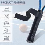 Mindow 26 Pieces Tennis Racket Grip Tape, Tennis Racquet Grip Tape for Anti-Slip and Sweat Absorbent Overgrips, Comfortable Handle Precut Racquet Wrap for Tennis/Badminton/Pickleball (White)