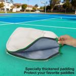 LAKE OF FIRE Pickleball Paddle Cover Crossbody Bag with Adjustable Strap Pickle ball Sling Bag Lightweight Pickleball Gifts for Men and Women Green