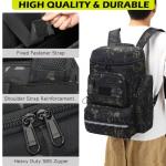 HAMBOLY Pickleball Bag for Men & Women, Large Pickleball Backpack with Shoes Compartment and Cooler, Fence Hook Design (Dark CM)