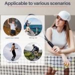 Mindow 26 Pieces Tennis Racket Grip Tape, Tennis Racquet Grip Tape for Anti-Slip and Sweat Absorbent Overgrips, Comfortable Handle Precut Racquet Wrap for Tennis/Badminton/Pickleball (White)