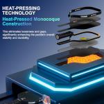 Sioncot Thermoformed Carbon Fiber Pickleball Paddle - Textured Grip, Larger Sweet Spots for Max Spin, Control & Power - 16mm Polypropylene Honeycomb Core for All Skill Levels, 8.0 oz