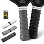 KOEYUELEN™ Ribbed Pickleball Overgrip, 3-Pack Basic Colors Non-Slip Tennis Racket Grip Tape, Pickleball Grip Tape, Sweat-Wicking Shock-Absorbent Racquet Grip for Pickleball, Tennis, Badminton
