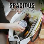 InnoBeta Pickleball Gifts for Women Canvas Tote Stuff Bag with Top Zipper, Shoulder Strap for Pickle Ball Players, Coaches for Christmas - Pickleball Queen