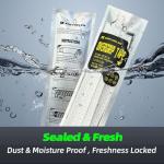 KOEYUELEN™ Ribbed Pickleball Overgrip, 3-Pack Basic Colors Non-Slip Tennis Racket Grip Tape, Pickleball Grip Tape, Sweat-Wicking Shock-Absorbent Racquet Grip for Pickleball, Tennis, Badminton