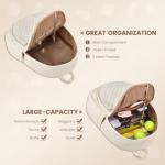 Sucipi Tennis Bags for Women, Quilted Tennis Racket Bag with Shoe Compartment, Large Capacity Tennis Backpack for Tennis Racquet, Pickleball Paddles, Badminton