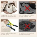 Sucipi Tennis Bags for Women, Quilted Tennis Racket Bag with Shoe Compartment, Large Capacity Tennis Backpack for Tennis Racquet, Pickleball Paddles, Badminton