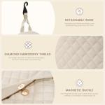 Sucipi Tennis Bags for Women, Quilted Tennis Racket Bag with Shoe Compartment, Large Capacity Tennis Backpack for Tennis Racquet, Pickleball Paddles, Badminton