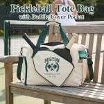 UIDMEN Personalized Pickleball Bag for Women Men, Cutsom Text and Logo, Pickleball Bag with Shoe Compartment & Adjustable Shoulder Strap, Gifts for Pickleball Lovers, Pickleball Gifts for Women, Mom