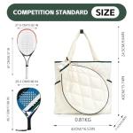 CCGTIOR Tennis Racket Tote Bags for Women，Pickleball Backpack, Padel Duffle Bag,Lightweight & Quilted Gym Bag