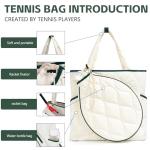 CCGTIOR Tennis Racket Tote Bags for Women，Pickleball Backpack, Padel Duffle Bag,Lightweight & Quilted Gym Bag