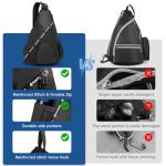 KAVIGOR Pickleball Bag, 7 Pockets & Upgraded Zippers, Lightweight Sling Bag with Detachable Strap & Water-Resistant Pocket