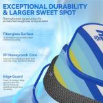 AOBORTY Pickleball Paddles 4 Pack - USAPA Light Graphite Premium Rackets Fiber Face & Polymer Honeycomb Core Pickleball Set with 6 Outdoor Indoor Balls Including Portable Carry Bag