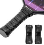 FULL CHOICE 2 Pack Pickleball Paddle Grip Tape, Pickleball Overgrip, Anti-Slip Grip-Easy Installation and Long-Lasting Performance, Black