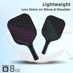 JoncAye USAPA Approved Pickleball Paddles Set of 2 or 4 - Fiberglass Graphite Rackets, 4 Outdoor Indoor Balls, Racquet Bag, Grip Tape - Lightweight Pickle-Ball Equipment for Men Women Adults Kids