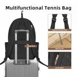BEEYEO Tennis Bag, Professional Quilted Tennis Backpack Tennis Racket Bags for Women Men for Pickleball Tennis Badminton (Black)
