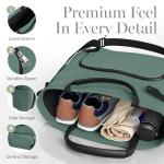 Tennis Bags for Women Men - Sleek Tennis Racket Bag for Sports Accessories with 2 Detachable Racket Cases - Gym Sling Bag, Pickleball Racquet Sling for Beginner Pro Players (Sage Green)