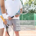 L LK SPORTS Tennis Racket Grip Tape, 6 Pack Precut Anti Slip Tennis Grip Tape, Absorbent Dry Feel Tennis Grips Overgrip for Tennis, Pickleball Light Blue