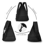 Goloni Pickleball Bag for Women Men, Convertible Pickleball Backpack Sling Bag with Fence Hook, Waterproof Polyester Paddle Bag with Multiple Compartments,Black