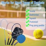 L LK SPORTS Tennis Racket Grip Tape, 6 Pack Precut Anti Slip Tennis Grip Tape, Absorbent Dry Feel Tennis Grips Overgrip for Tennis, Pickleball Light Blue