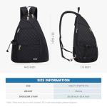Sucipi Pickleball Bag for Women Pickleball Backpack Quilted Crossbody Sling Bags Tennis Bag Backpack Pickle Ball Paddle Bag