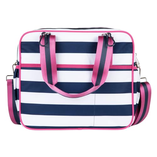 Navy Stripe/Pink Pickleball Bag for Women