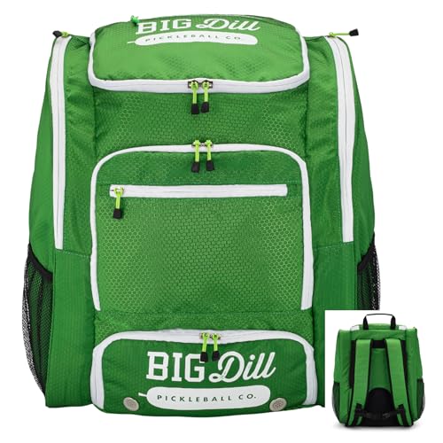 Big Dill Pickleball Co. Pickleback Backpack | Large & Insulated Pickleball Bag