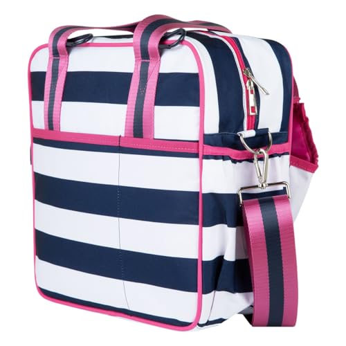 Navy Stripe/Pink Pickleball Bag for Women