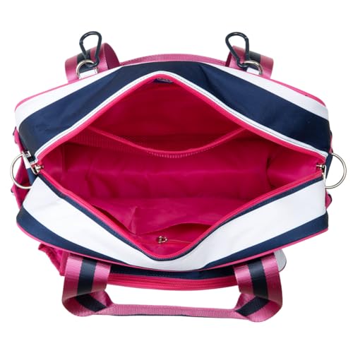Navy Stripe/Pink Pickleball Bag for Women