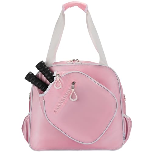 DEERFAMY Large Pickleball Tote Bag for Women, Pink