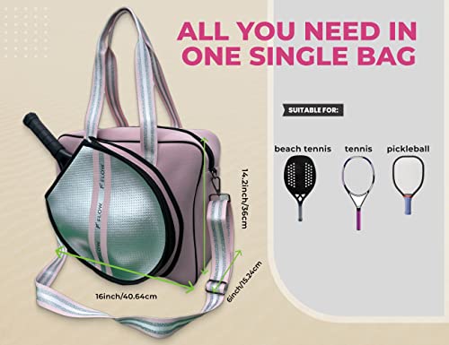 Neoprene Tennis Bag for Women & Men, Waterproof, Multifunctional