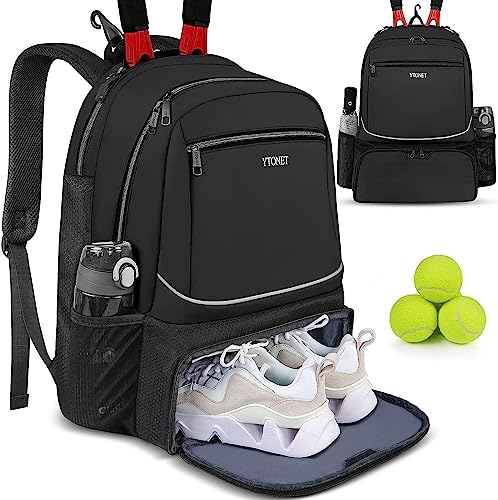 Ytonet Pickleball Bag with Insulated Pocket and Ventilated Shoe Compartment