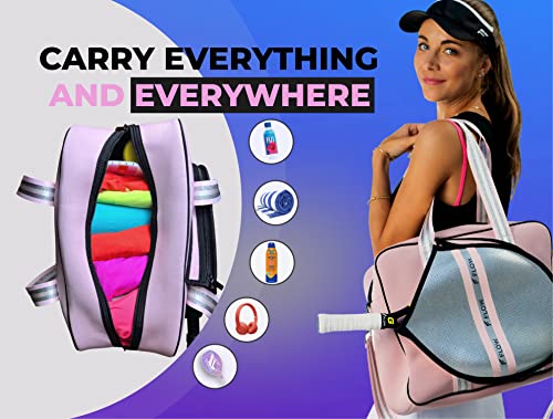 Neoprene Tennis Bag for Women & Men, Waterproof, Multifunctional