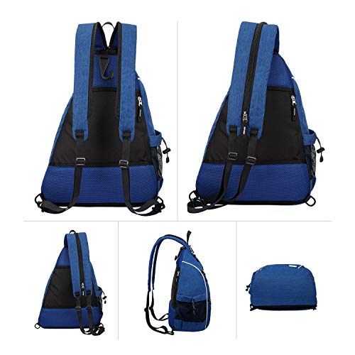 Sucipi Reversible Pickleball Bag Backpack for Women/Men Blue