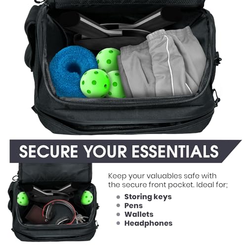 Pickleball Backpack with Shoe and Paddle Storage, Unisex Colors