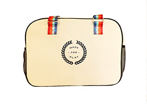 Stylish Pickleball Bag with Paddle Compartment - Retro Look