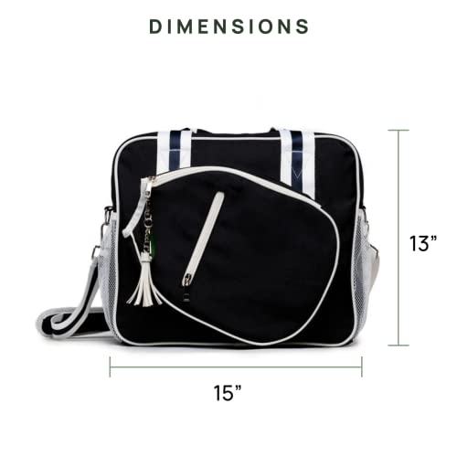Black/White Pickleball Bag for Women and Men
