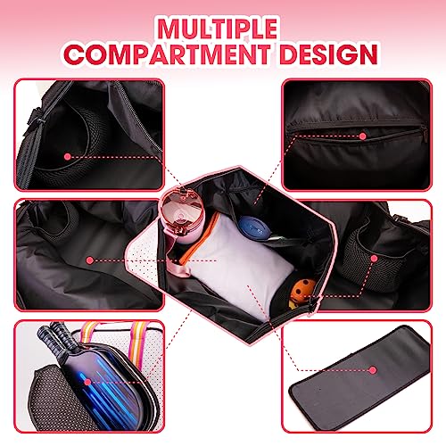 M MANUEKLEAR Crossbody Sling Pickleball Bag Tote
