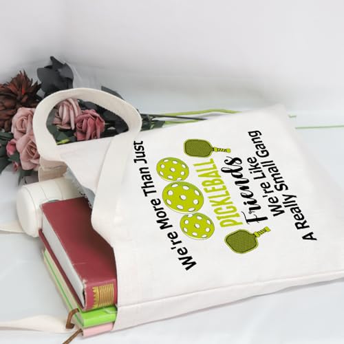 POFULL Pickleball Player Tote Bag for Friends