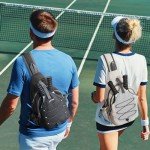 G4Free Pickleball Bag, Sport Pickleball Sling Bag for Women Men, Lightweight Pickleball Paddle Bag Pickleball Rackets Bags, Ivory, L, Casual Daypack