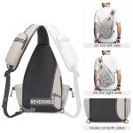 G4Free Pickleball Bag, Sport Pickleball Sling Bag for Women Men, Lightweight Pickleball Paddle Bag Pickleball Rackets Bags, Ivory, L, Casual Daypack