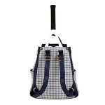 Court Couture Hampton Houndstooth Blue Tennis Backpack/Pickleball Backpack, Women tennis backpack, Women pickleball backpack, pickleball bag for women, Tennis backpack for women, Tennis bag for women