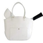 Court Couture Cassanova Studded Quilted White Tennis Tote Bag, Pickleball Bag, Women tennis bag, Women tennis tote, Women pickleball bag, Tennis bag for women, Designer tennis bag, Unique tennis bag,