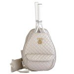 Court Couture Monaco Argyle Champagne Tennis/Pickleball Backpack-Sling Bag
