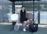 Court Couture Cassanova Studded Quilted White Tennis Tote Bag, Pickleball Bag, Women tennis bag, Women tennis tote, Women pickleball bag, Tennis bag for women, Designer tennis bag, Unique tennis bag,