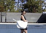 Court Couture Cassanova Studded Quilted White Tennis Tote Bag, Pickleball Bag, Women tennis bag, Women tennis tote, Women pickleball bag, Tennis bag for women, Designer tennis bag, Unique tennis bag,