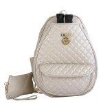 Court Couture Monaco Argyle Champagne Tennis/Pickleball Backpack-Sling Bag