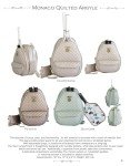 Court Couture Monaco Argyle Champagne Tennis/Pickleball Backpack-Sling Bag
